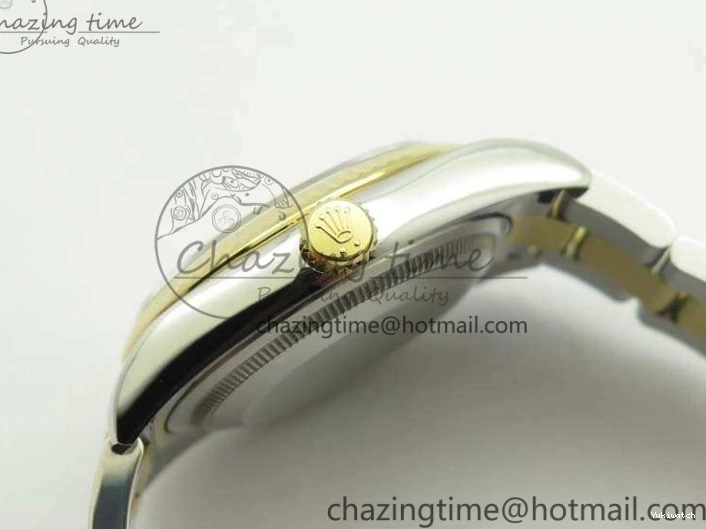 Oyster Fluted V2 Datejust 116234 Bracelet On 1:1 Best DJF 36mm Edition Black YG SS SA3135 Dial Com 0101